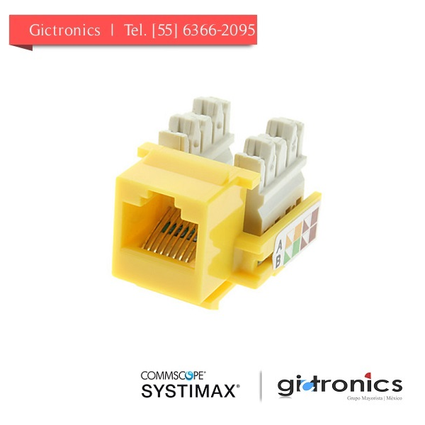 760092387 Systimax Jack Amarillo Categoria 6A RJ45 MGS600 123