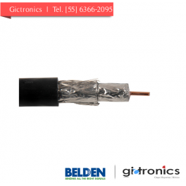 1189-A Belden cable color  negro bobina de 1000ft