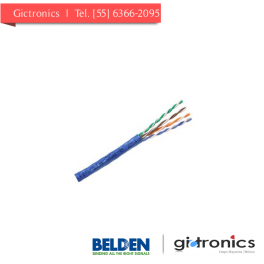 1700A Belden cable cat 5e de 4 pares de 24 AWG color azul con forro de PVC