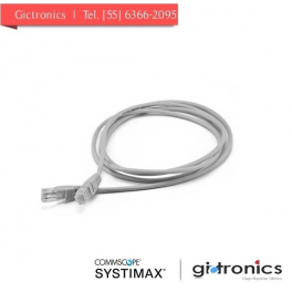 CPCSSX2-03F007 Systimax Cordón de parcheo (Patch Cord 2.13 Mts) RJ45-RJ45 UTP Cat6A 360 7ft gris