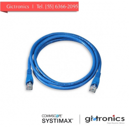 CPCSSX2-0ZF007 Systimax Patch Cord 2.13 Mts RJ45-RJ45 UTP Categoria 6A 360 7ft Azul Oscuro