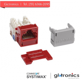 108232760 Systimax Jack Rojo Categoria 5e RJ45 MPS100E-317