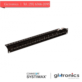 108356312 Systimax Panel descargado UTP Fleximax 24 puertos 1 UR