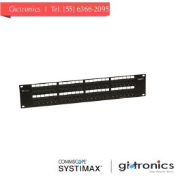 760062380 Systimax Panel de parcheo UTP 1100GS3-48 Cat6 48 puertos GigaSpeed