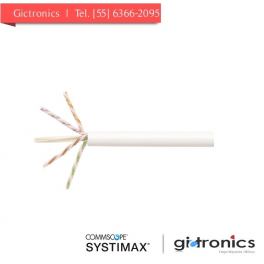 760107268 Systimax 2091B WH 4/23 W1000 Cable UTP 2091B plenum cat. 6A 4 pares blanco