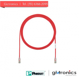 UTP28X5RD Panduit Patch Cord Rojo LSZH Categoria 6A de 5 Pies 28AWG