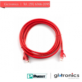 UTP28X7RD Panduit Patch Cord Rojo LSZH Categoria 6A de 7 Pies 28AWG