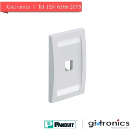 CFPE1WHY Panduit Placa de 1 Puerto Blanca