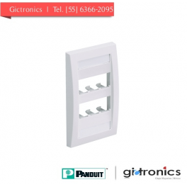 CFPE6IWY Panduit Placa de 6 Puertos Mini-Mod Blanca