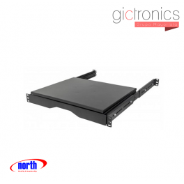NORTH515-BKL North System Charola deslizable para teclado, 3U, color negro liso