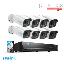 RLK16-800B8 Reolink Kit de seguridad de 24/7, en 4K Ultra HD, NVR de 16 canales, grabacion de audio, alimentacion Ethernet.