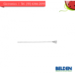 5502UG 009U1000 Belden Cable 4 Conductores CAL 22 Blanco para Alarma y Deteccion