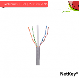 NUC6C04IG-C Netkey Bobina de Red UTP Categoria 6 Color Gris