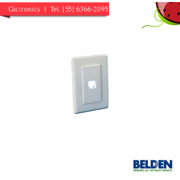 A0405257 Belden Placa (1) Mdvo Blanca